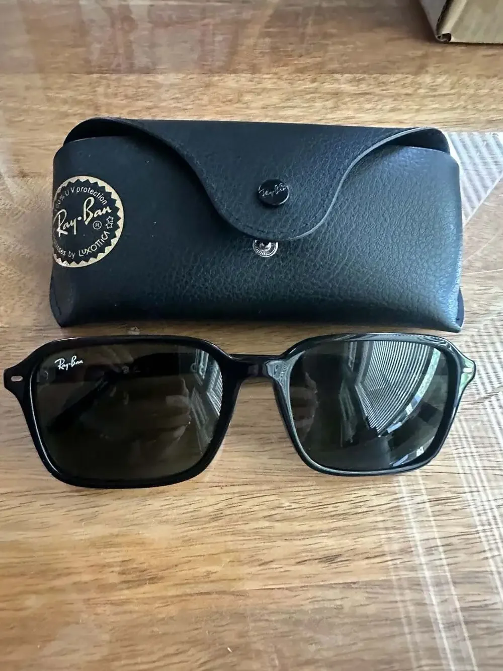 Ray-Ban RB2231F Raimond Sunglasses in Black with G-15 Green Lenses